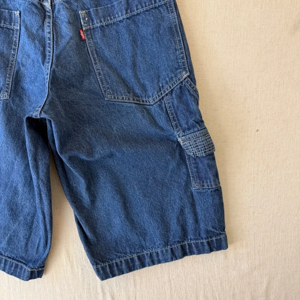 Vintage 1999 Levi's Carpenter Jorts W29 Baggy Y2K Skater Red Tab